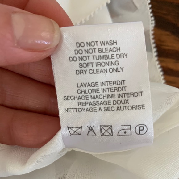 IRO Ecru lace up burnout top NWOT size 38 US 6 - Picture 9 of 10